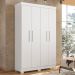 Guarda Roupa Roupeiro Flórida 4 Portas 3 Gavetas Tigus Baby Branco
