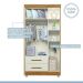 Guarda Roupa Roupeiro Infantil Flocos 3 Portas 2 Gavetas Tigus Baby Off White Madeirado Ypê