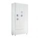 Guarda Roupa Roupeiro Infantil Life 3 Portas 2 Gavetas Tigus Baby Branco