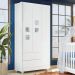 Guarda Roupa Roupeiro Infantil Life 3 Portas 2 Gavetas Tigus Baby Branco