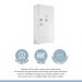 Guarda Roupa Roupeiro Infantil Life 3 Portas 2 Gavetas Tigus Baby Branco