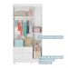 Guarda Roupa Roupeiro Infantil Life 3 Portas 2 Gavetas Tigus Baby Branco