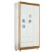Guarda Roupa Roupeiro Infantil Life 3 Portas 2 Gavetas Tigus Baby Branco Madeirado Ypê
