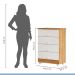 Quarto de Bebê Completo Zara com Berço Cômoda Guarda Roupa Tigus Baby Branco Amadeirado Ypê
