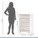 Quarto de Bebê Completo Zara com Berço com Colchão Cômoda Guarda Roupa Tigus Baby Branco
