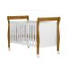 Quarto de Bebê Completo Zara com Berço com Colchão Cômoda Guarda Roupa Tigus Baby Branco Amadeirado Ypê