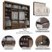 Guarda Roupa Casal Valencia 6 Portas 6 Gav  Chocolate/off White