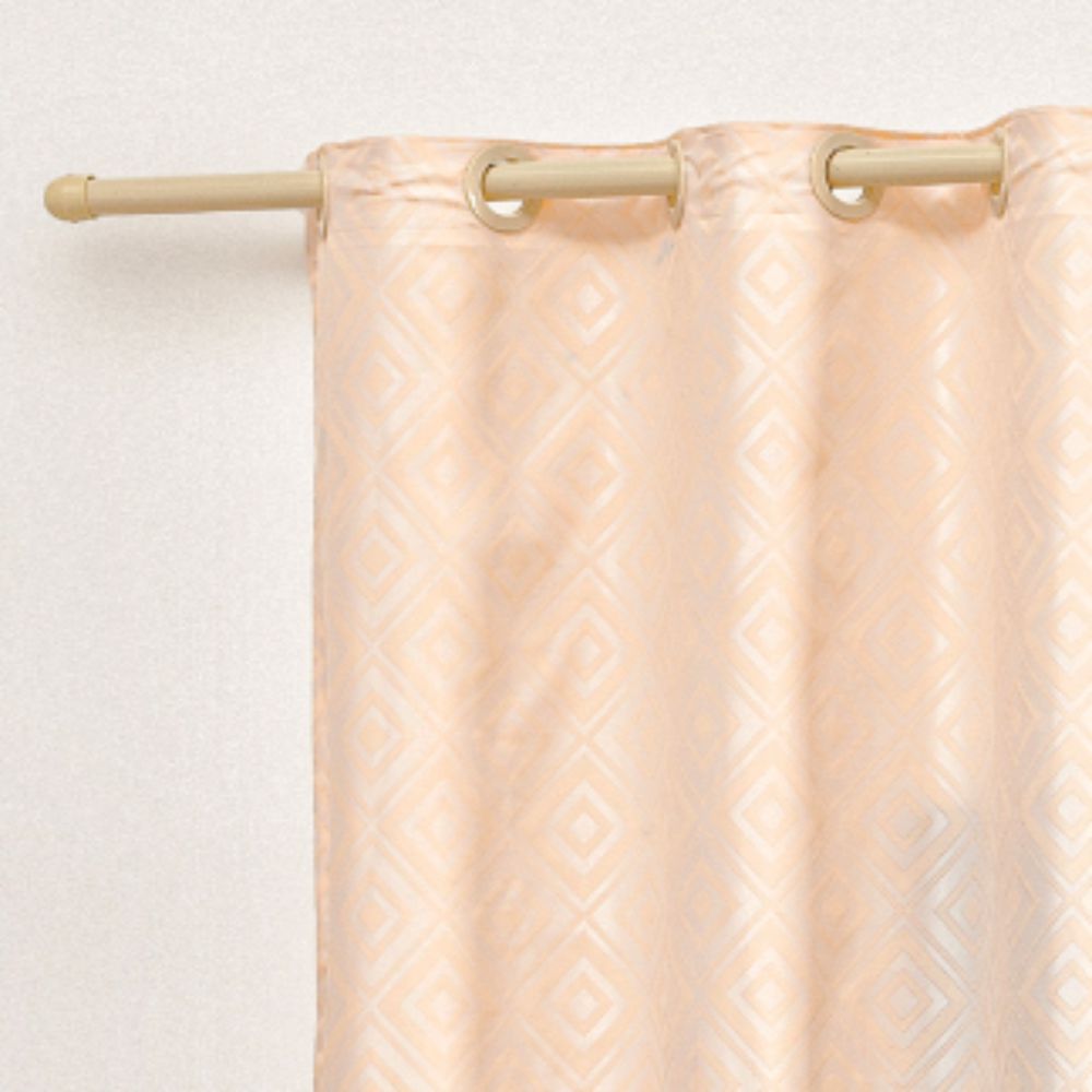 Cortina em Jacquard Bahamas 2,00 x 1,70 Para Varão - Palha