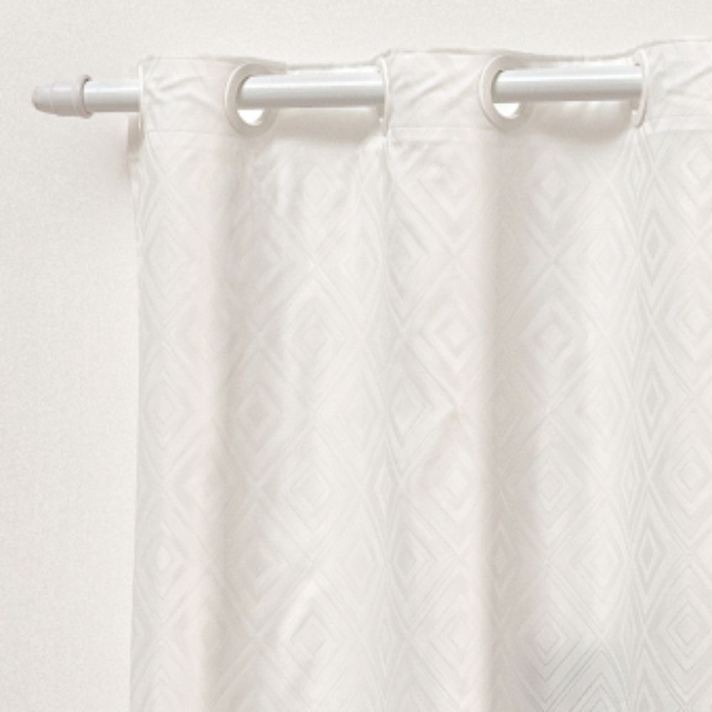 Cortina em Jacquard Bahamas 4,00 x 2,70 Para Varão - Branca