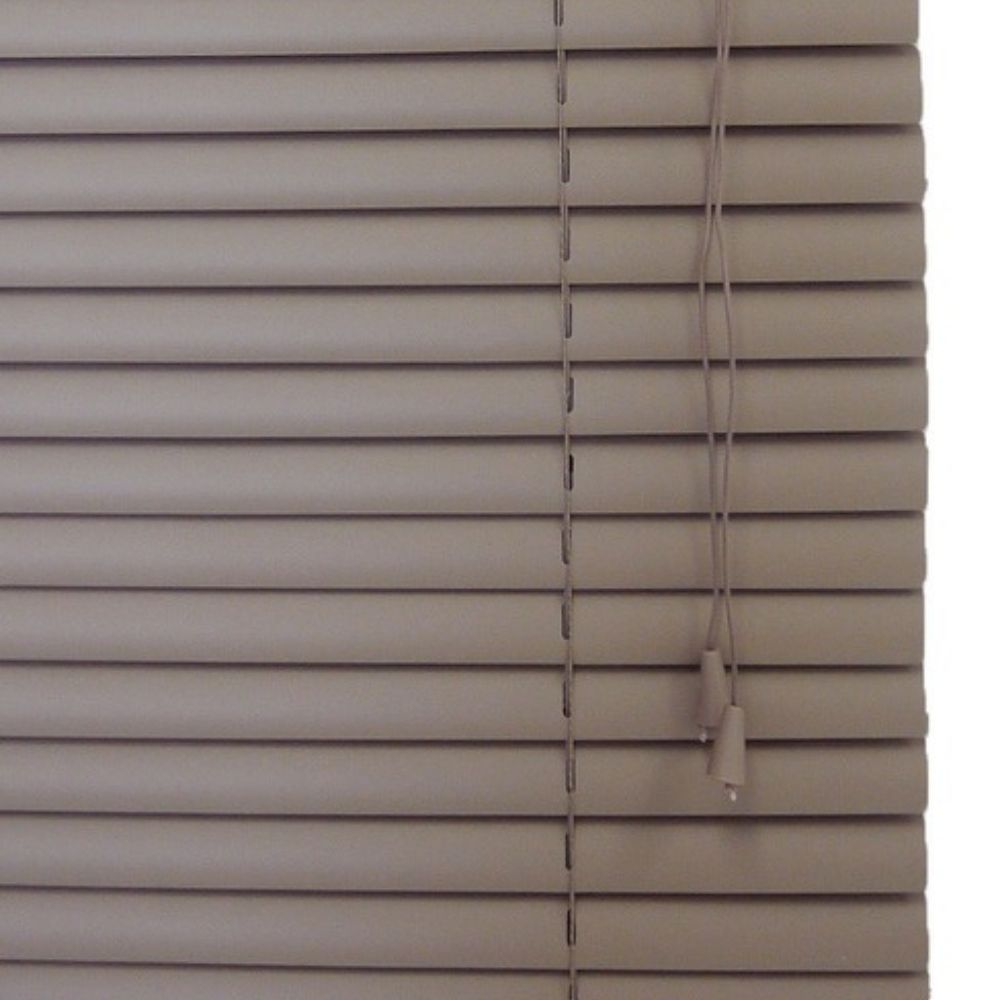 Persiana Horizontal PVC 25mm BLOCK LUXO 160larg x 160alt Café (2 pçs)