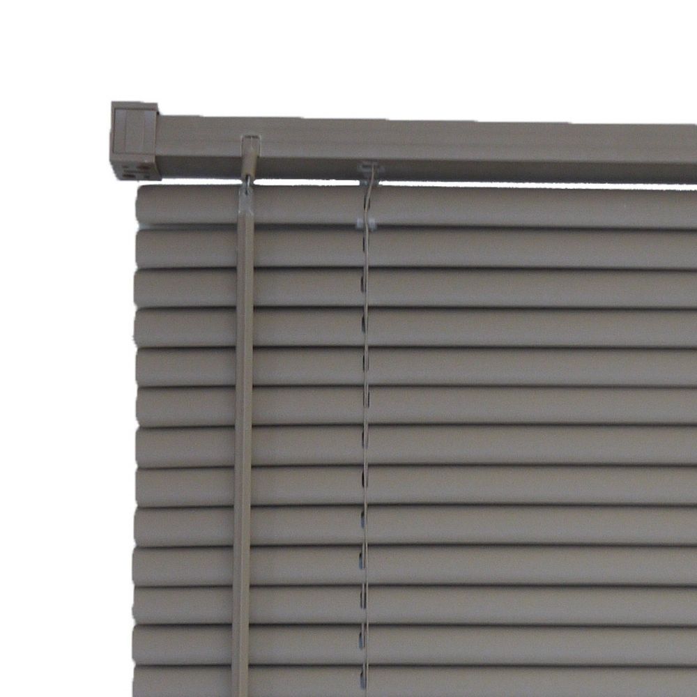 Persiana Horizontal PVC 25mm BLOCK LUXO 160larg x 160alt Café (2 pçs)