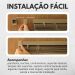 Persiana Horizontal PVC 25mm BLOCK LUXO 160larg x 160alt Café (2 pçs)