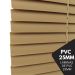 Persiana Horizontal PVC 25mm BLOCK LUXO 160larg x 160alt Café (2 pçs)