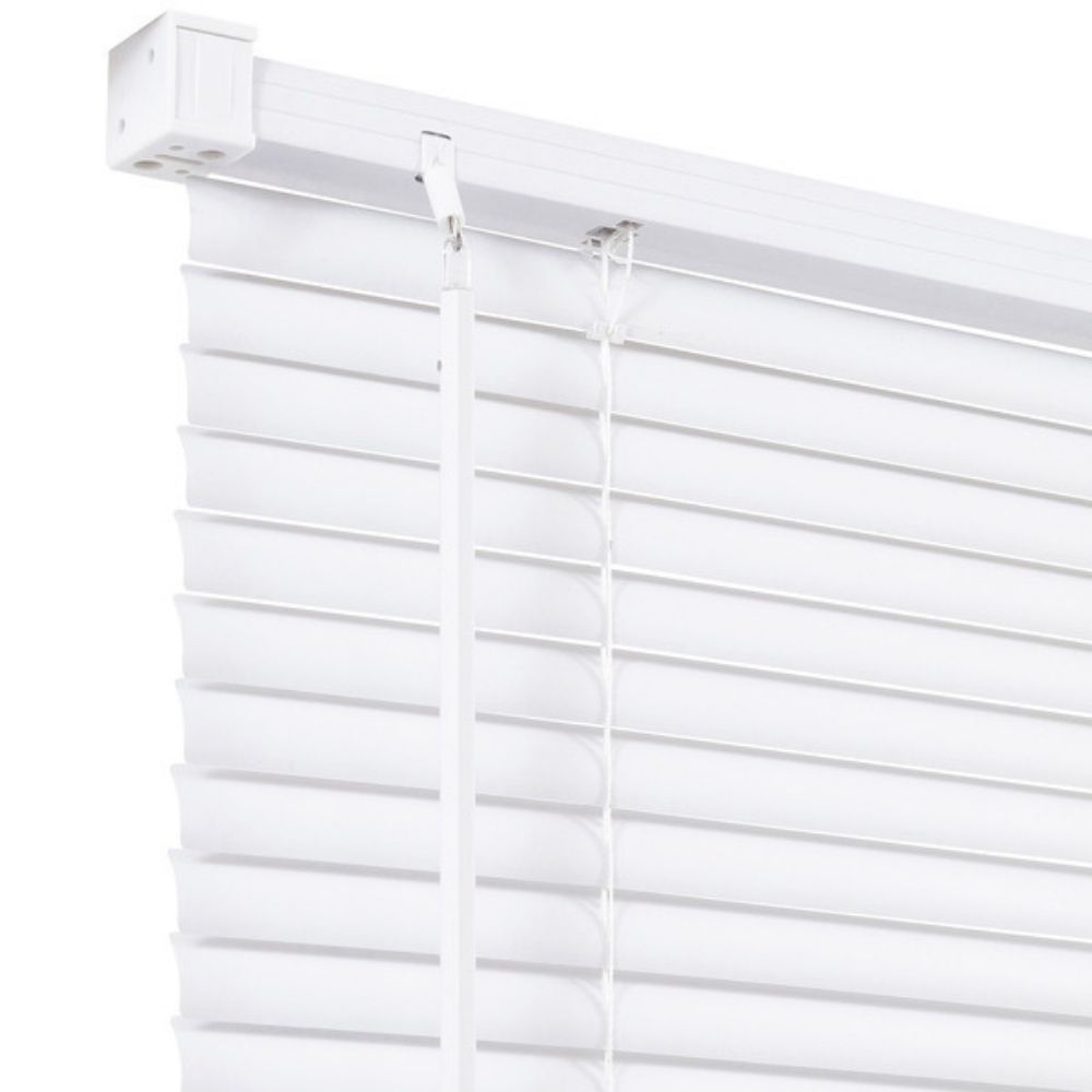 Persiana Horizontal PVC 25mm BLOCK LUXO 200larg x 160alt Branca (2 pçs)