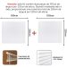 Persiana Horizontal PVC 25mm BLOCK LUXO 200larg x 220alt Branca (2 pçs)