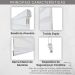 Persiana Horizontal PVC 25mm BLOCK LUXO 200larg x 220alt Branca (2 pçs)