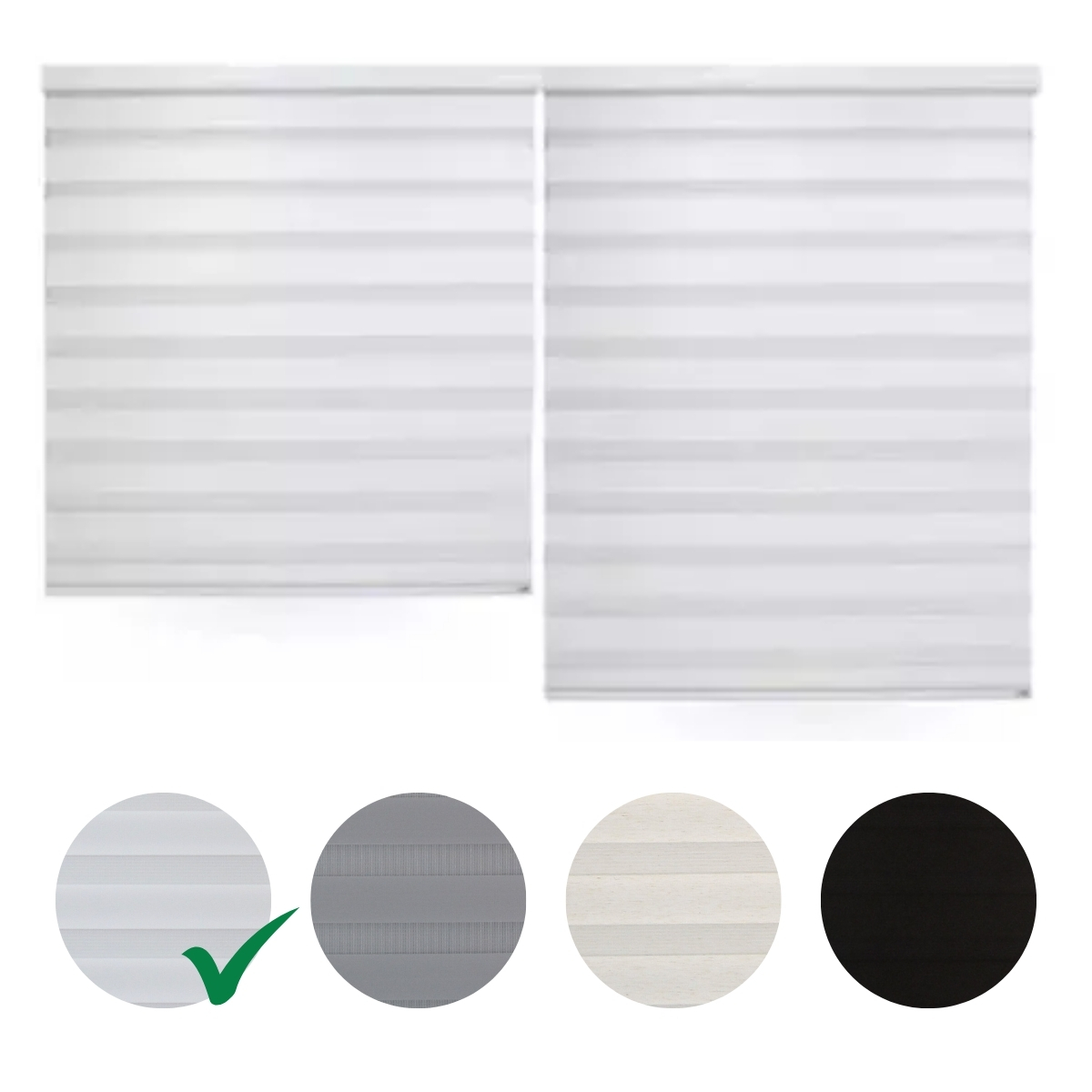 Persiana Horizontal PVC 25mm BLOCK LUXO 200larg x 220alt Branca (2 pçs)