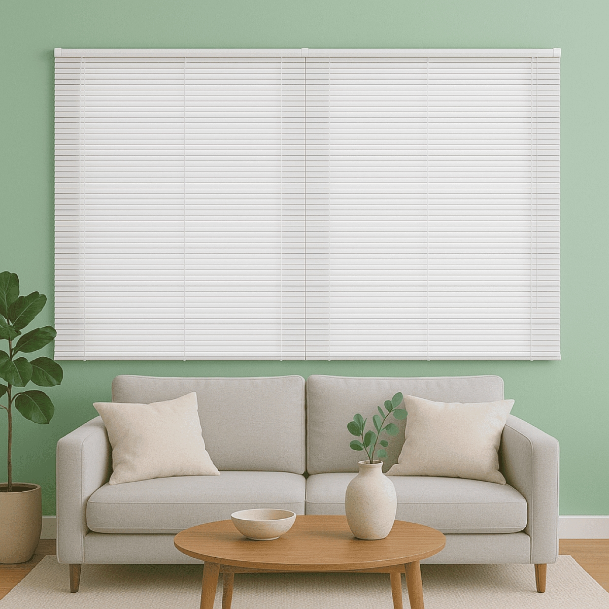 Persiana Horizontal PVC 25mm BLOCK LUXO 200larg x 220alt Branca (2 pçs)