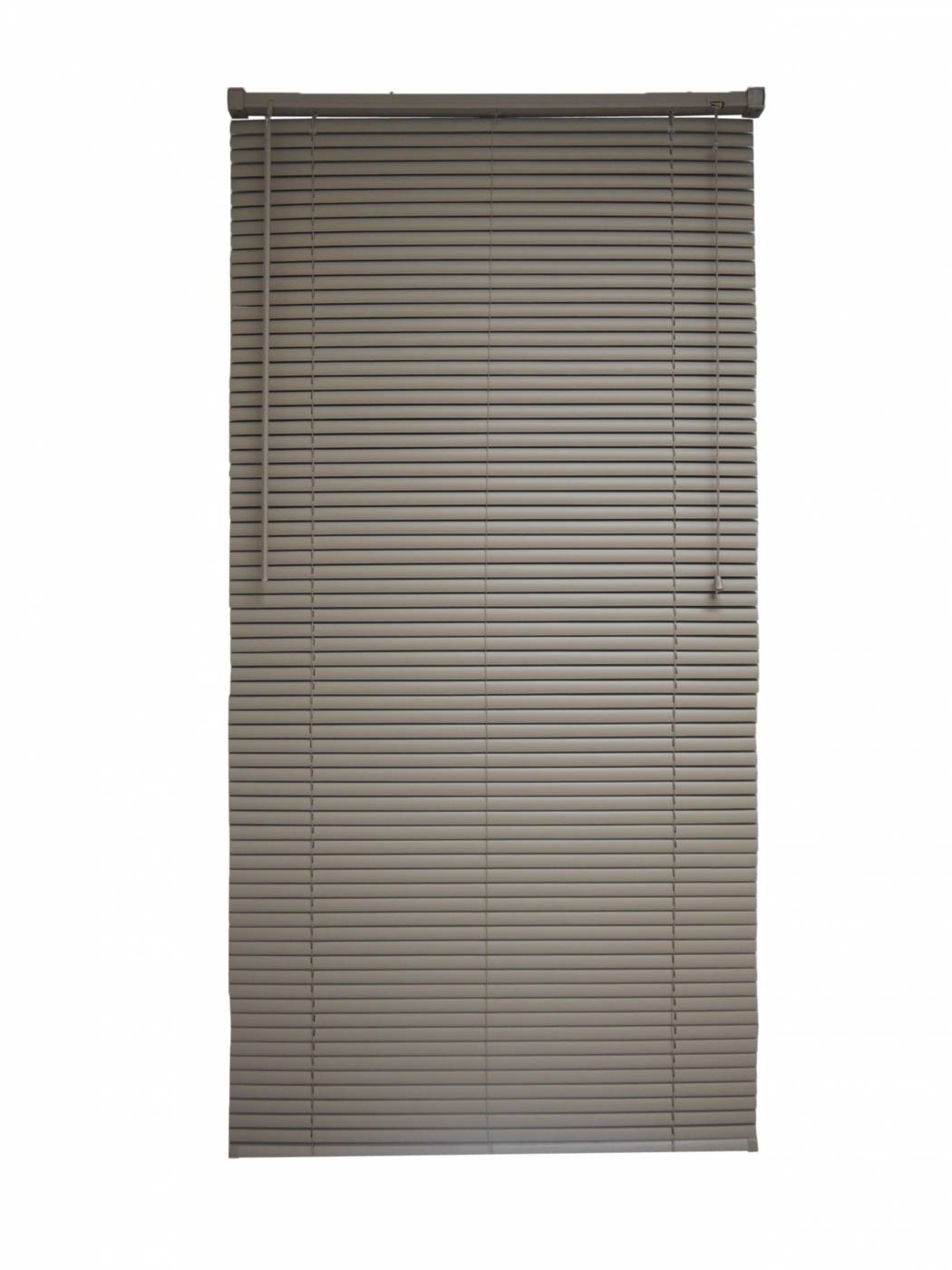 Persiana Horizontal PVC 25mm BLOCK LUXO 200larg x 220alt Café (2 pçs)