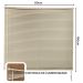 Persiana Horizontal PVC 25mm BLOCK LUXO 80larg x 160alt Bege