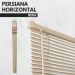 Persiana Horizontal PVC 25mm BLOCK LUXO 80larg x 160alt Bege