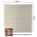 Persiana Horizontal PVC 25mm BLOCK LUXO 80larg x 160alt Branca