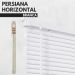Persiana Horizontal PVC 25mm BLOCK LUXO 80larg x 160alt Branca