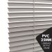 Persiana Horizontal PVC 25mm BLOCK LUXO 80larg x 160alt Cinza