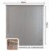 Persiana Horizontal PVC 25mm BLOCK LUXO 80larg x 160alt Cinza