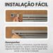 Persiana Horizontal PVC 25mm BLOCK LUXO 80larg x 160alt Cinza