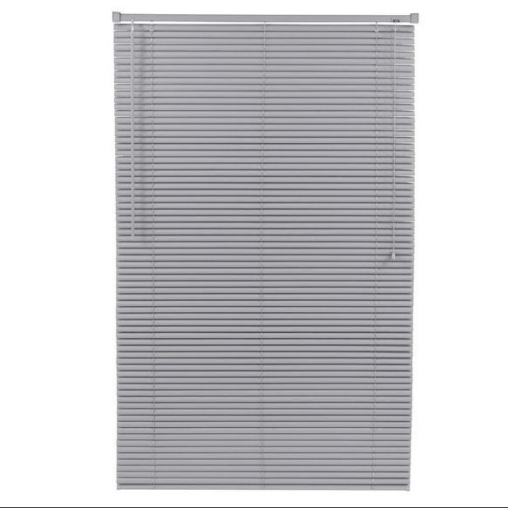 Persiana Horizontal PVC BLOCK 160larg x 160alt Cinza (2 pçs)