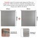 Persiana Horizontal PVC BLOCK 160larg x 160alt Cinza (2 pçs)