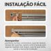 Persiana Horizontal PVC BLOCK 160larg x 160alt Cinza (2 pçs)