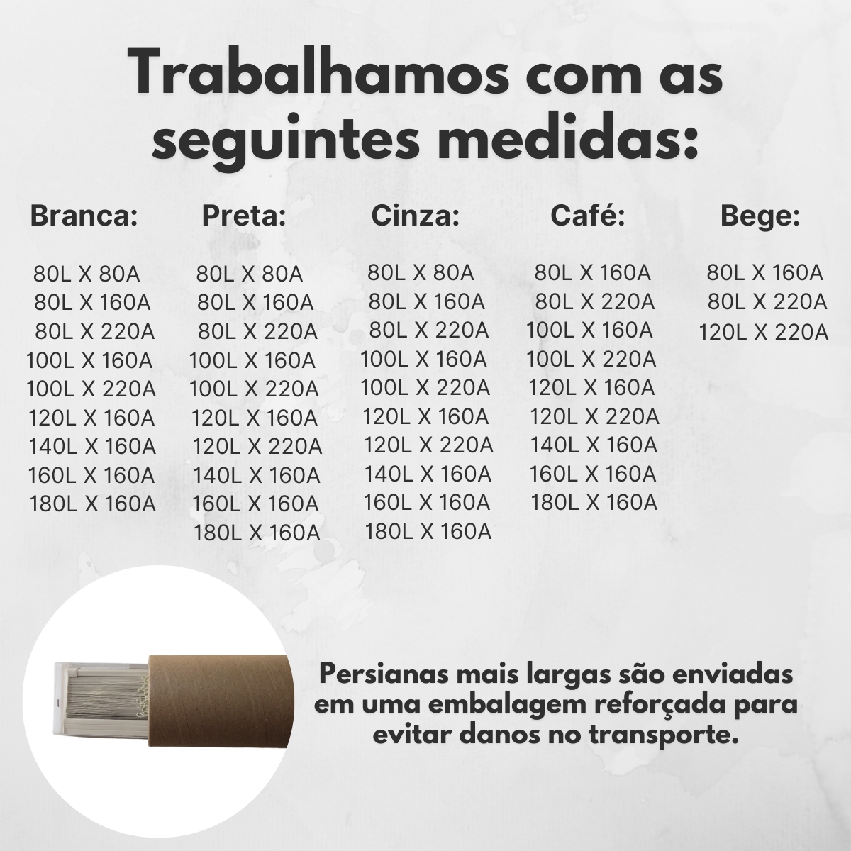 Persiana Horizontal PVC BLOCK 160larg x 220alt Bege (2pçs)