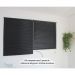 Persiana Horizontal PVC BLOCK 160larg x 220alt Preta (2 pçs)