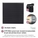 Persiana Horizontal PVC BLOCK 160larg x 220alt Preta (2 pçs)