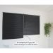 Persiana Horizontal PVC BLOCK 200larg x 220alt Preta (2 pçs)