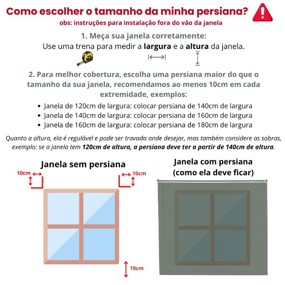 Persiana Horizontal PVC BLOCK 200larg x 220alt Preta (2 pçs)