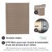 Persiana Horizontal PVC BLOCK 240larg x 220alt Café (2 pçs)