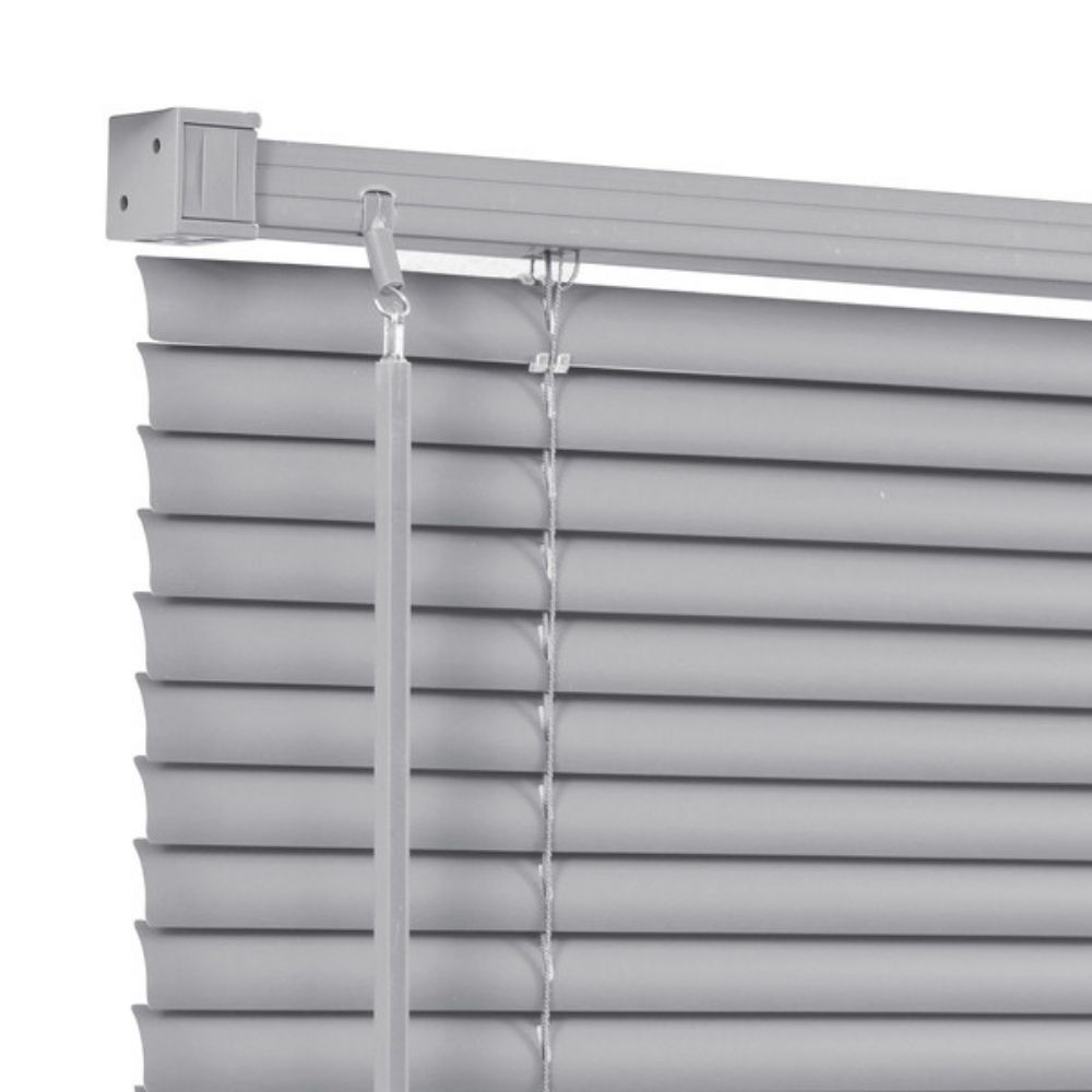 Persiana Horizontal PVC BLOCK 240larg x 220alt Cinza (2 pçs)