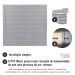 Persiana Horizontal PVC Block 25mm 0,80larg x 0,80alt Cinza