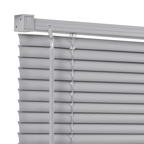 Persiana Horizontal PVC Block 25mm 0,80larg x 0,80alt Cinza