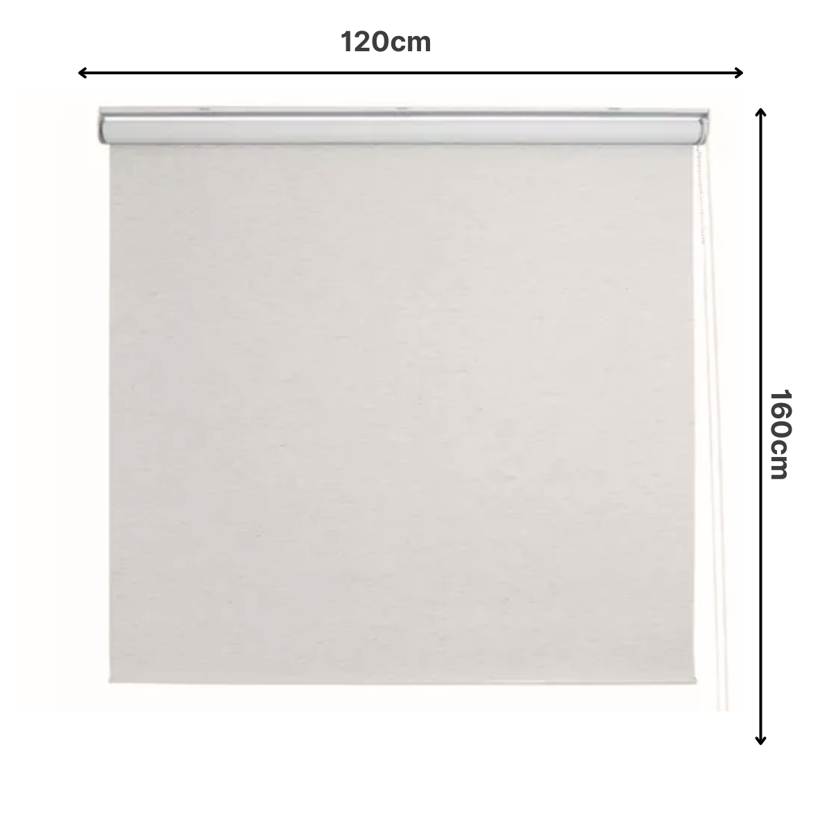 Persiana Pronta Rolo Blackout Robust 120larg x 160alt Branca