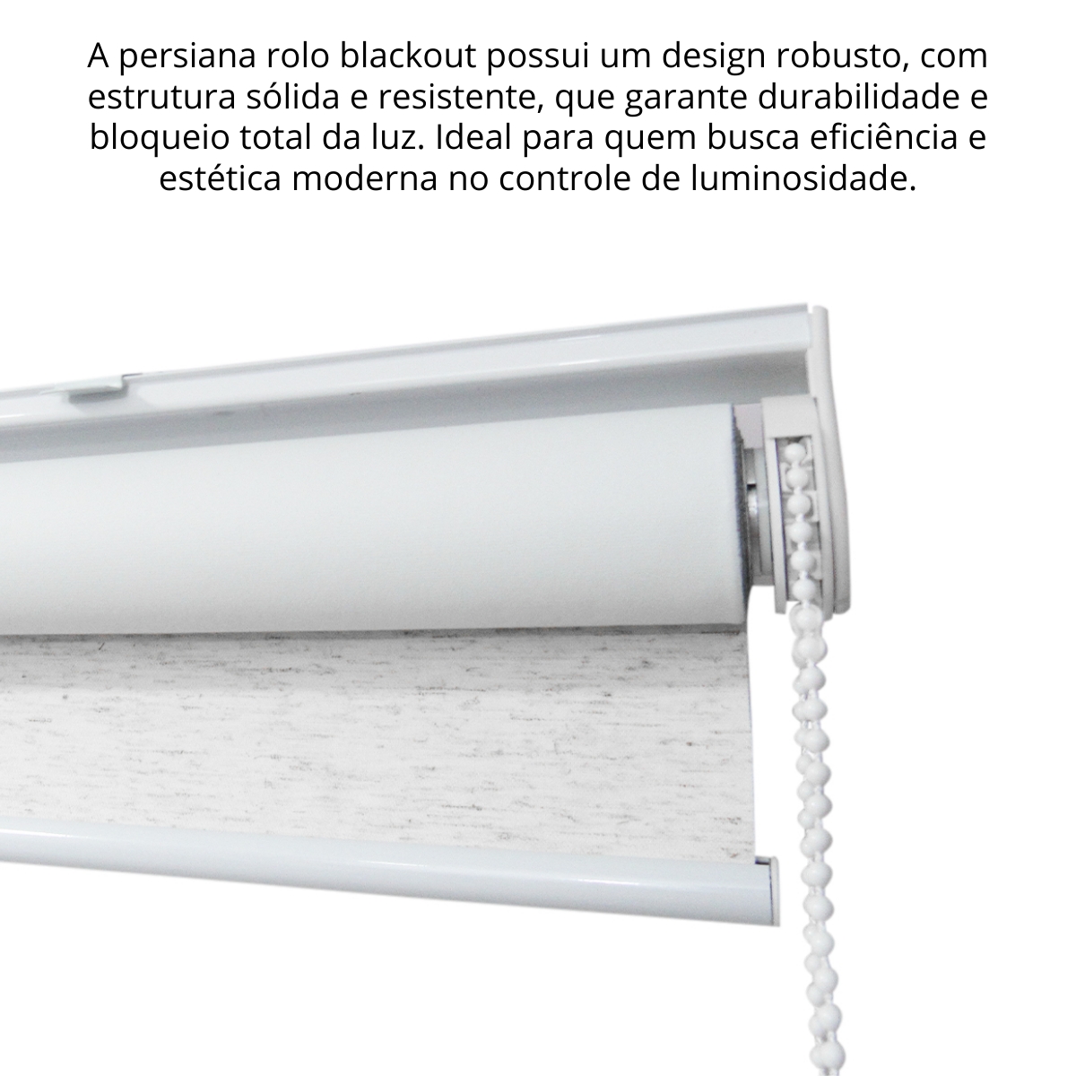 Persiana Pronta Rolo Blackout Robust 120larg x 160alt Branca