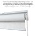 Persiana Rolo Blackout Robust 240larg x 160alt Branca (2pçs)