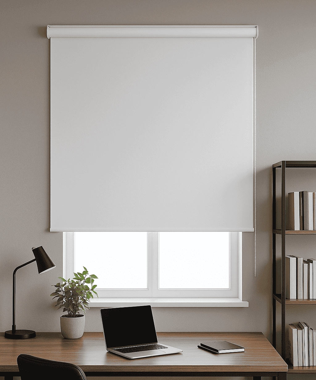 Persiana Rolo Blackout Robust 240larg x 160alt Branca (2pçs)