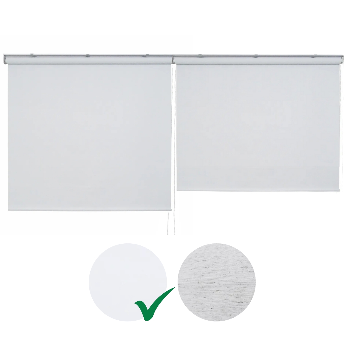 Persiana Rolo Blackout Robust 240larg x 160alt Branca (2pçs)