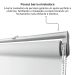 Persiana Rolo Blackout Robust 240larg x 160alt Branca (2pçs)