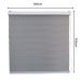 Persiana Rolo Double Vision Zebra 120larg x 160alt Cinza com bando