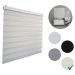 Persiana Rolo Double Vision Zebra 160larg x 160alt Linho com bando